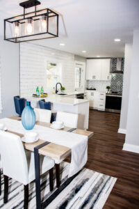 Open Concept dining and kitchen